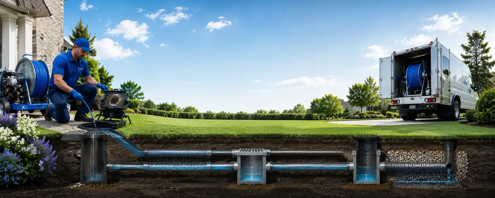 Outdoor drain cleaning information for Fox Lake, IL
